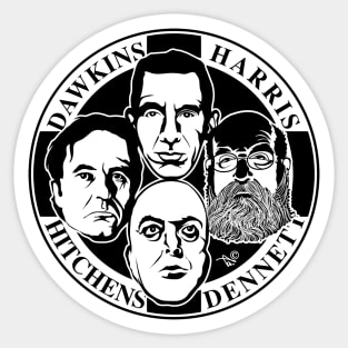 Four Horsemen: New Atheists by TaizTeez Sticker